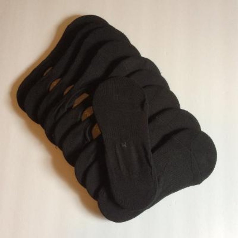 Women's No Show Black Socks - 10 Pair -NEW